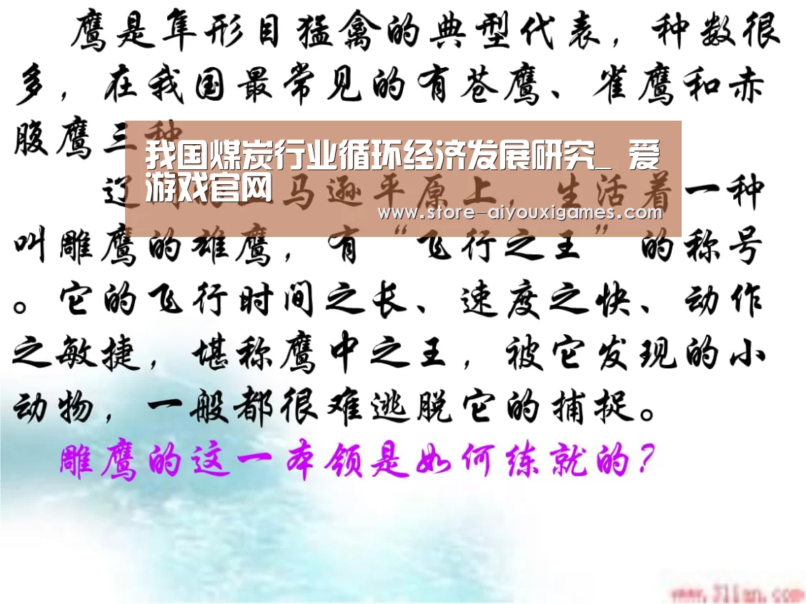 我国煤炭行业循环经济发展研究_ 爱游戏官网(图1) 爱游戏体育App下载